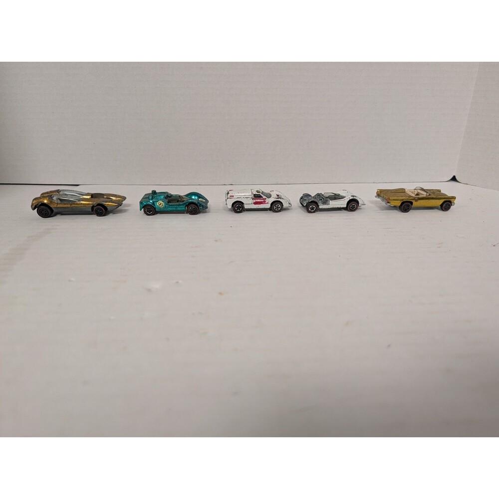 Lot Of 5 Vintage Hot Wheel Redlines